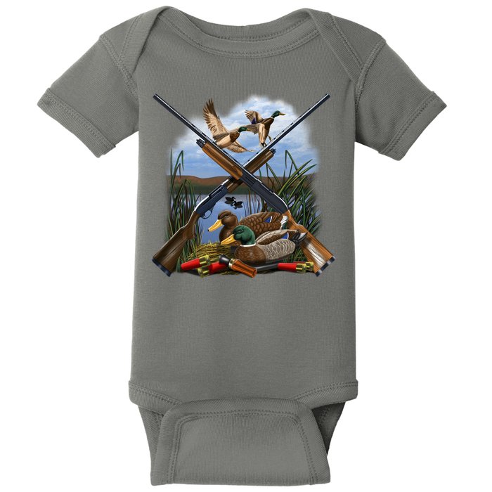 Duck Hunting Layout Baby Bodysuit
