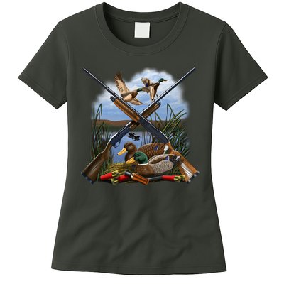 Duck Hunting Layout Womens T-Shirt
