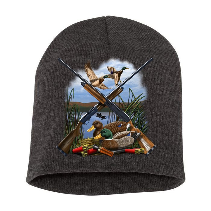 Duck Hunting Layout Short Acrylic Beanie