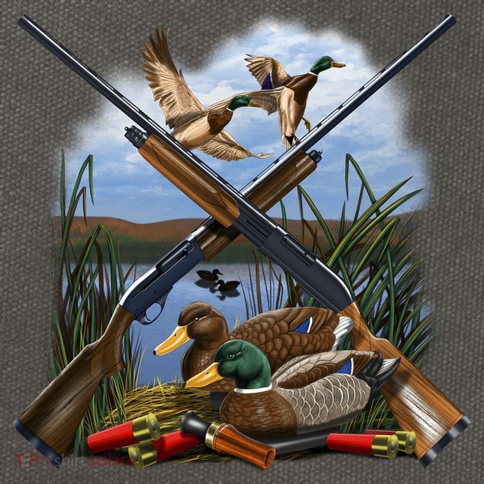 Duck Hunting Layout Cotton Canvas Backpack