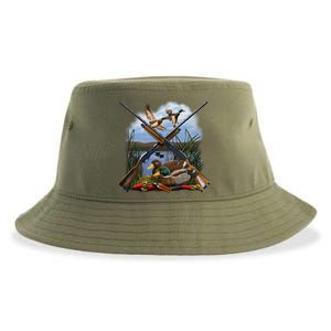 Duck Hunting Layout Sustainable Bucket Hat