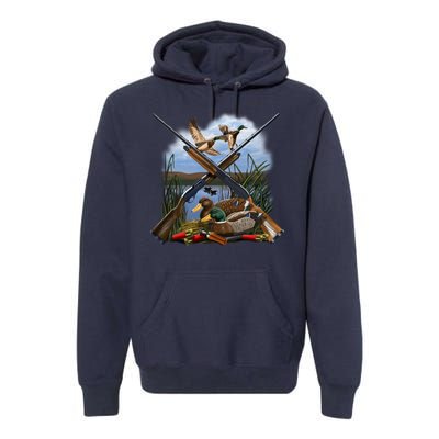 Duck Hunting Layout Premium Hoodie