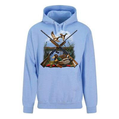 Duck Hunting Layout Unisex Surf Hoodie