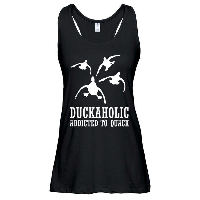 Duckaholic Addicted to Quack Ladies Essential Flowy Tank
