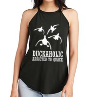 Duckaholic Addicted to Quack Women's Perfect Tri Rocker Tank