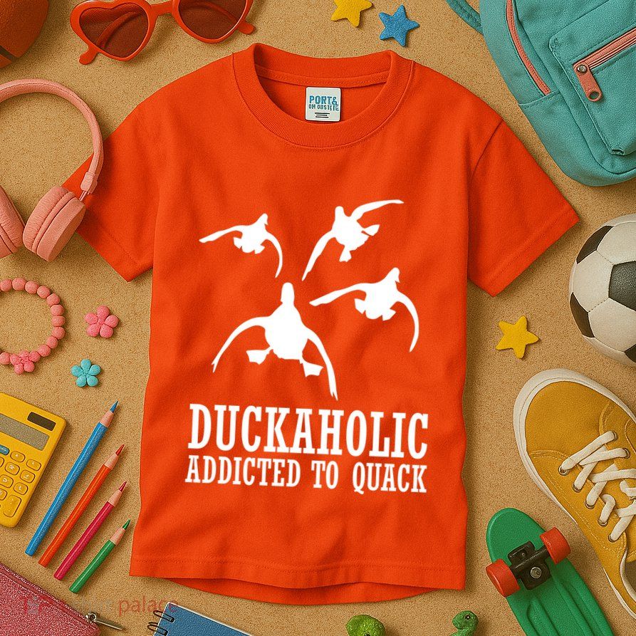 Duckaholic Addicted to Quack Kids T-Shirt