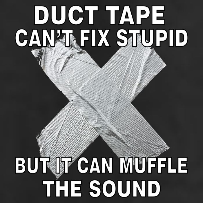 Duct Tape Can't Fix Stupid Cool Comfort Performance Bucket Hat
