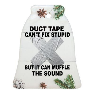 Duct Tape Can't Fix Stupid Ceramic Bell Ornament