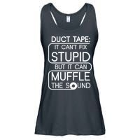 Duct Tape It Can't Fix Stupid But It Can Muffle The Sound Ladies Essential Flowy Tank