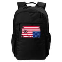 Distress Upside Down American Flag Daily Commute Backpack