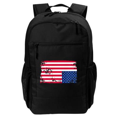 Distress Upside Down American Flag Daily Commute Backpack