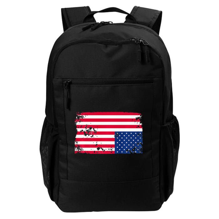 Distress Upside Down American Flag Daily Commute Backpack