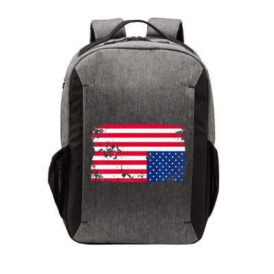 Distress Upside Down American Flag Vector Backpack