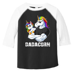 Dadacorn Unicorn Dad And Baby Christmas Papa Gift Toddler Fine Jersey T-Shirt