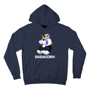 Dadacorn Unicorn Dad And Baby Christmas Papa Fathers Day Tall Hoodie