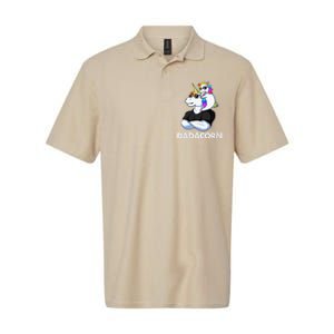 Dadacorn Unicorn Dad And Baby Christmas Papa Fathers Day Softstyle Adult Sport Polo