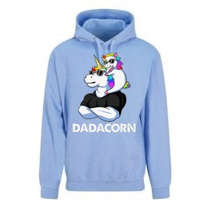 Dadacorn Unicorn Dad And Baby Christmas Papa Fathers Day Unisex Surf Hoodie