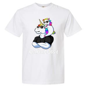 Dadacorn Unicorn Dad And Baby Christmas Papa Fathers Day Garment-Dyed Heavyweight T-Shirt