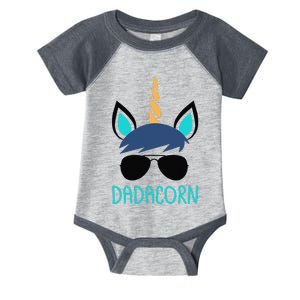 Dadacorn Unicorn Dad Fathers Day Gift Infant Baby Jersey Bodysuit