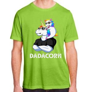 Dadacorn Unicorn Dad Unicorn Lovers Fathers Day Adult ChromaSoft Performance T-Shirt