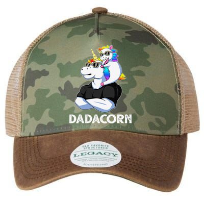 Dadacorn Unicorn Dad Unicorn Lovers Fathers Day Legacy Tie Dye Trucker Hat