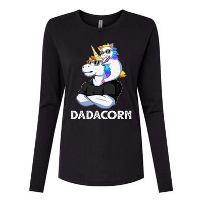 Dadacorn Unicorn Dad Unicorn Lovers Fathers Day Womens Cotton Relaxed Long Sleeve T-Shirt