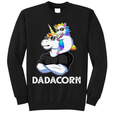 Dadacorn Unicorn Dad Unicorn Lovers Fathers Day Sweatshirt