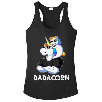 Dadacorn Unicorn Dad Unicorn Lovers Fathers Day Ladies PosiCharge Competitor Racerback Tank