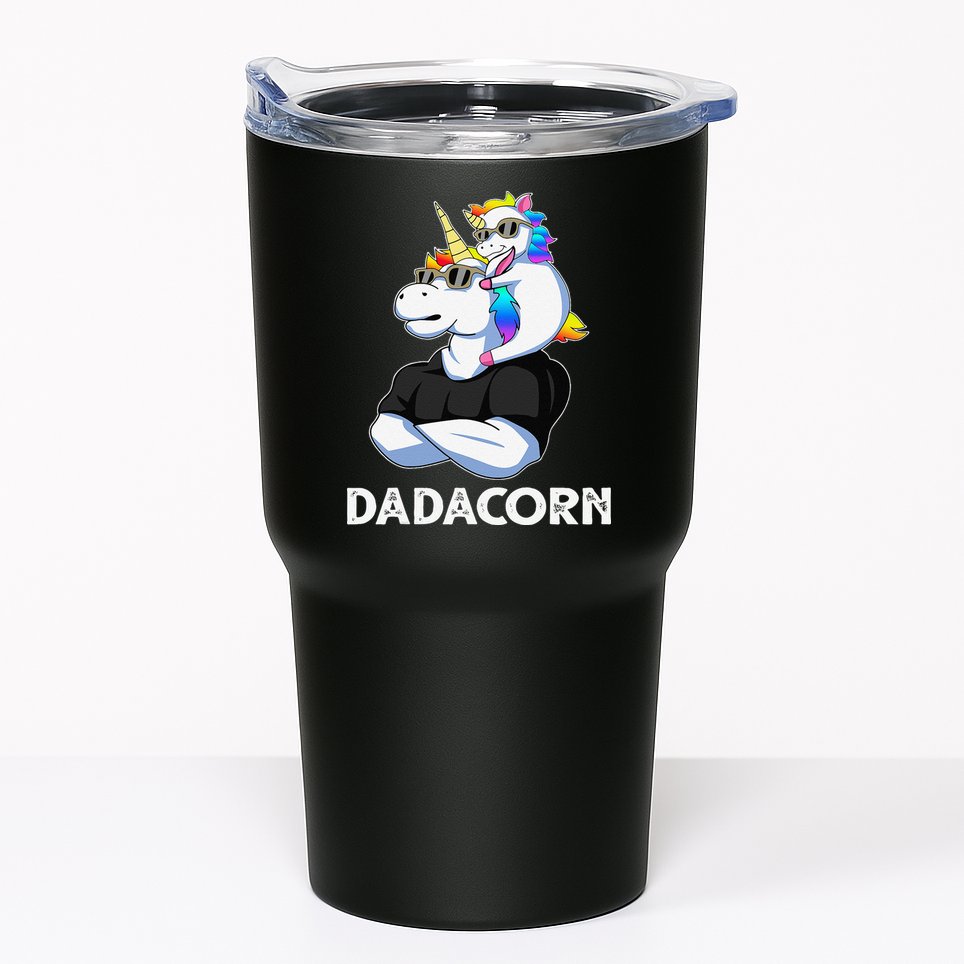 Dadacorn Unicorn Dad Unicorn Lovers Fathers Day Tumbler