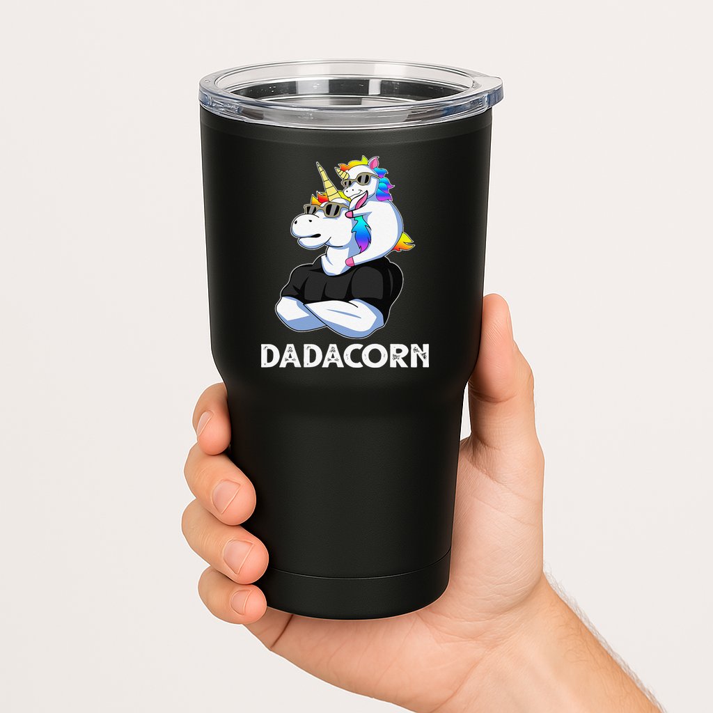 Dadacorn Unicorn Dad Unicorn Lovers Fathers Day Tumbler