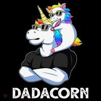Dadacorn Unicorn Dad Unicorn Lovers Fathers Day Baby Bodysuit