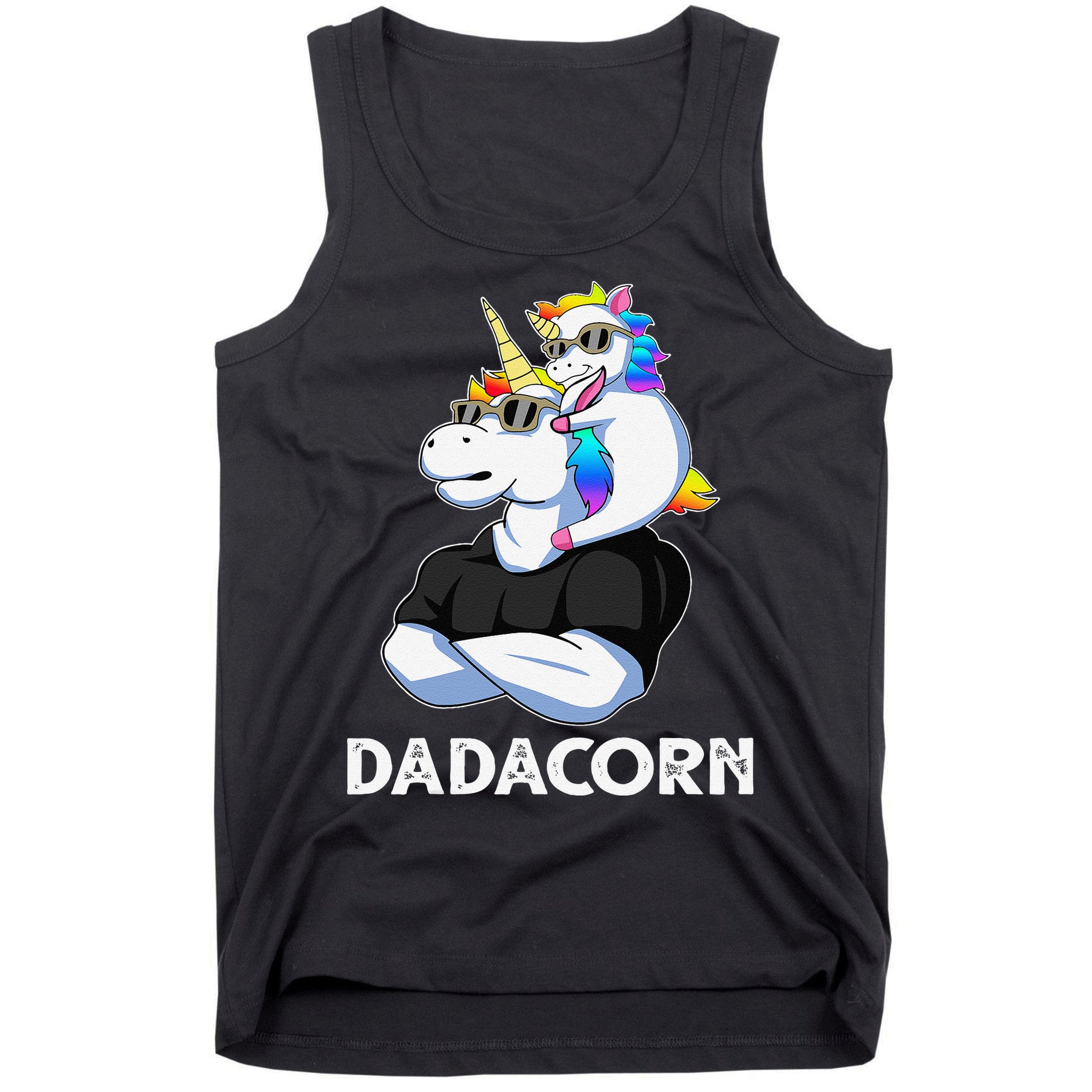 Dadacorn Unicorn Dad Unicorn Lovers Fathers Day Tank Top