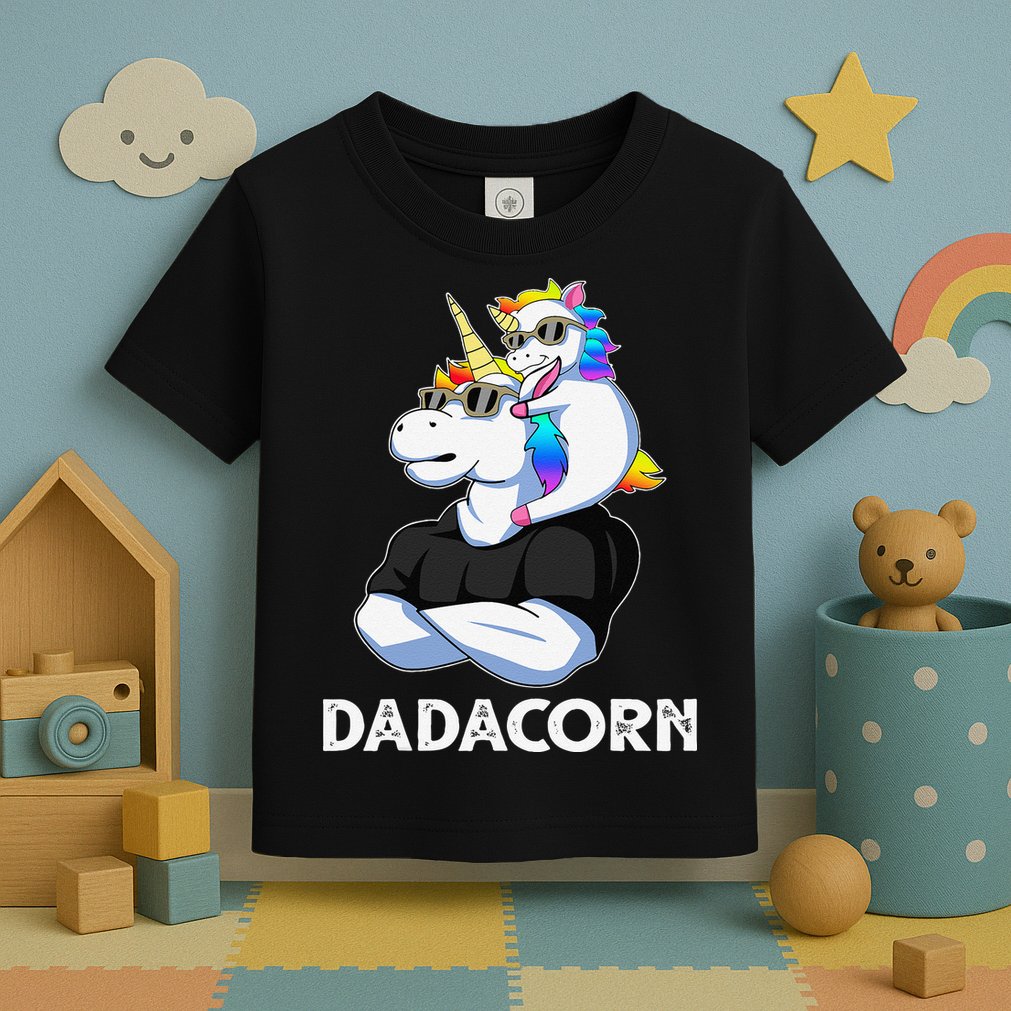 Dadacorn Unicorn Dad Unicorn Lovers Fathers Day Toddler T-Shirt