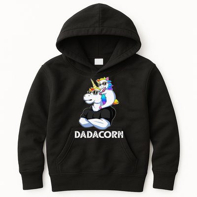 Dadacorn Unicorn Dad Unicorn Lovers Fathers Day Kids Hoodie