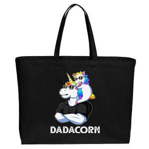 Dadacorn Unicorn Dad Unicorn Lovers Fathers Day Cotton Canvas Jumbo Tote