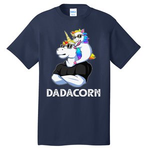 Dadacorn Unicorn Dad Unicorn Lovers Fathers Day Tall T-Shirt