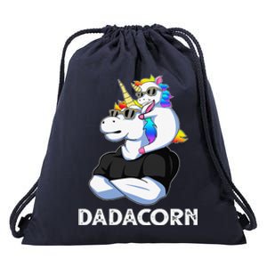 Dadacorn Unicorn Dad Unicorn Lovers Fathers Day Drawstring Bag