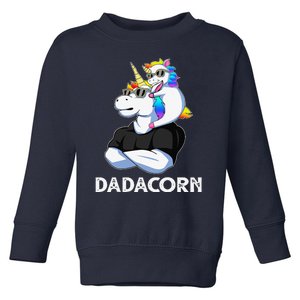 Dadacorn Unicorn Dad Unicorn Lovers Fathers Day Toddler Sweatshirt