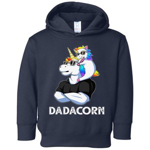 Dadacorn Unicorn Dad Unicorn Lovers Fathers Day Toddler Hoodie