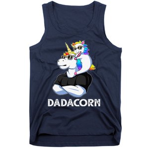 Dadacorn Unicorn Dad Unicorn Lovers Fathers Day Tank Top