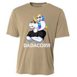 Dadacorn Unicorn Dad Unicorn Lovers Fathers Day Cooling Performance Crew T-Shirt