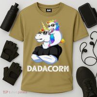 Dadacorn Unicorn Dad Unicorn Lovers Fathers Day Performance Shirt