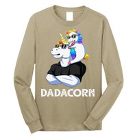 Dadacorn Unicorn Dad Unicorn Lovers Fathers Day Long Sleeve Shirt