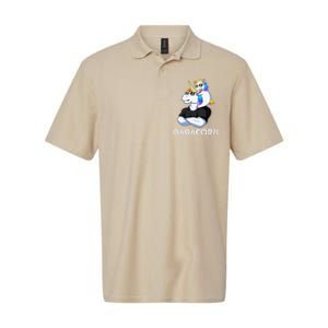 Dadacorn Unicorn Dad Unicorn Lovers Fathers Day Softstyle Adult Sport Polo