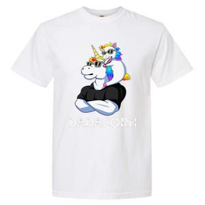 Dadacorn Unicorn Dad Unicorn Lovers Fathers Day Garment-Dyed Heavyweight T-Shirt