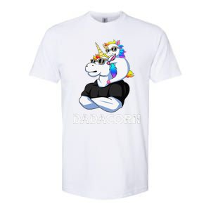 Dadacorn Unicorn Dad Unicorn Lovers Fathers Day Softstyle CVC T-Shirt