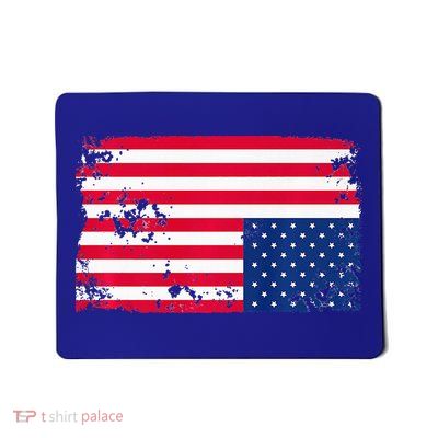 Distress Upside Down American Flag Mousepad