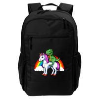 Dinosaur Unicorn Dinosaur Riding Unicorn T Rex Rainbow Gift Backpack