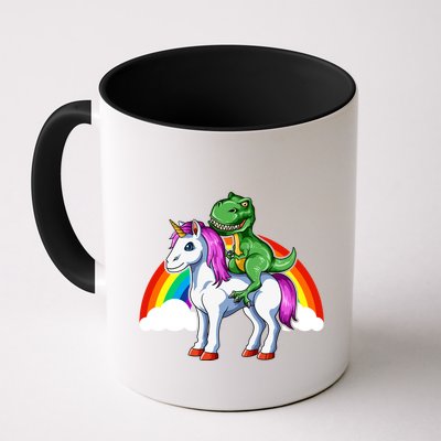 Dinosaur Unicorn Dinosaur Riding Unicorn T Rex Rainbow Gift Mug