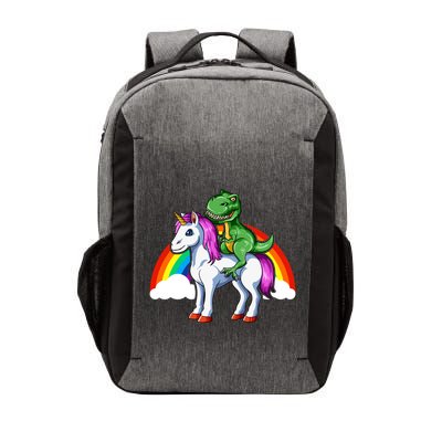 Dinosaur Unicorn Dinosaur Riding Unicorn T Rex Rainbow Gift Vector Backpack